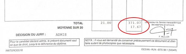 Bulletin relevé de notes de Chloé pour son BTS MECP Bulletin relevé de notes de Chloé pour son BTS MECP